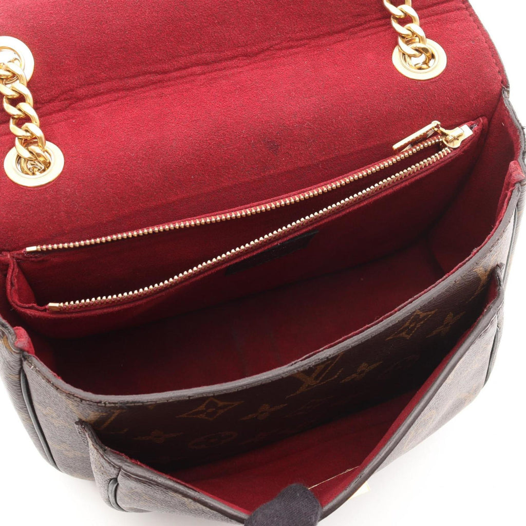 Louis Vuitton Black Brown Coated Canvas Leather Shoulder Bag (Pre-Owned)
