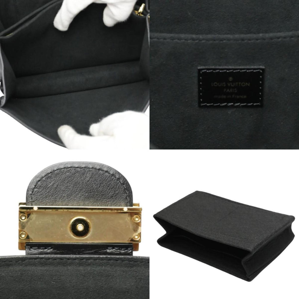 Louis Vuitton Black Noir Leather Shoulder Bag (Pre-Owned)