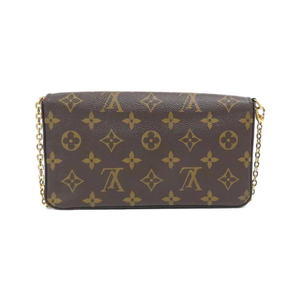 Louis Vuitton Marron Coated Canvas Pochette Shoulder Bag (Pre-Owned)