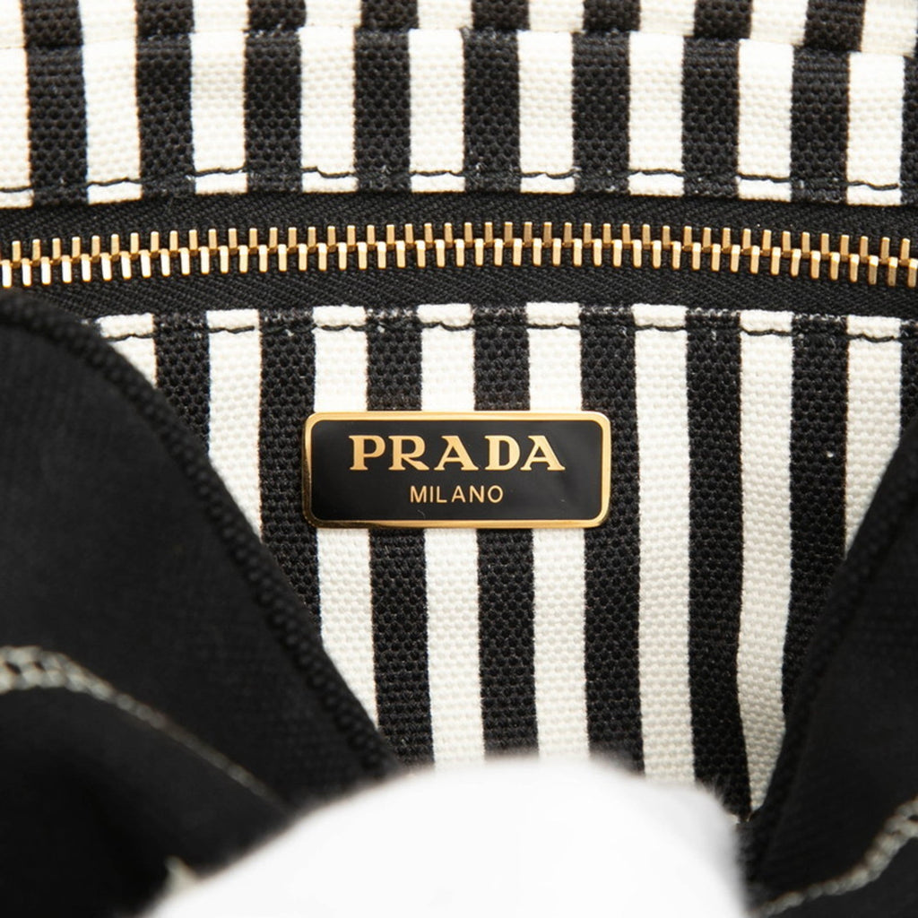 Prada Black Canvas Handbag Pouch (Pre-Owned)