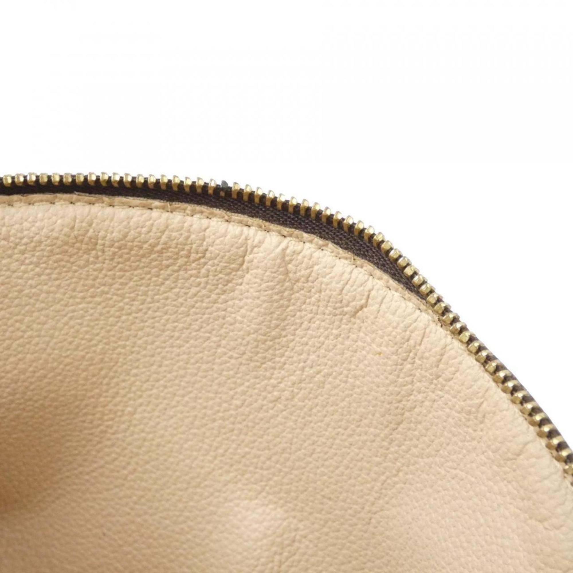Louis Vuitton Marron Coated Canvas Pochette Pouch (Pre-Owned)