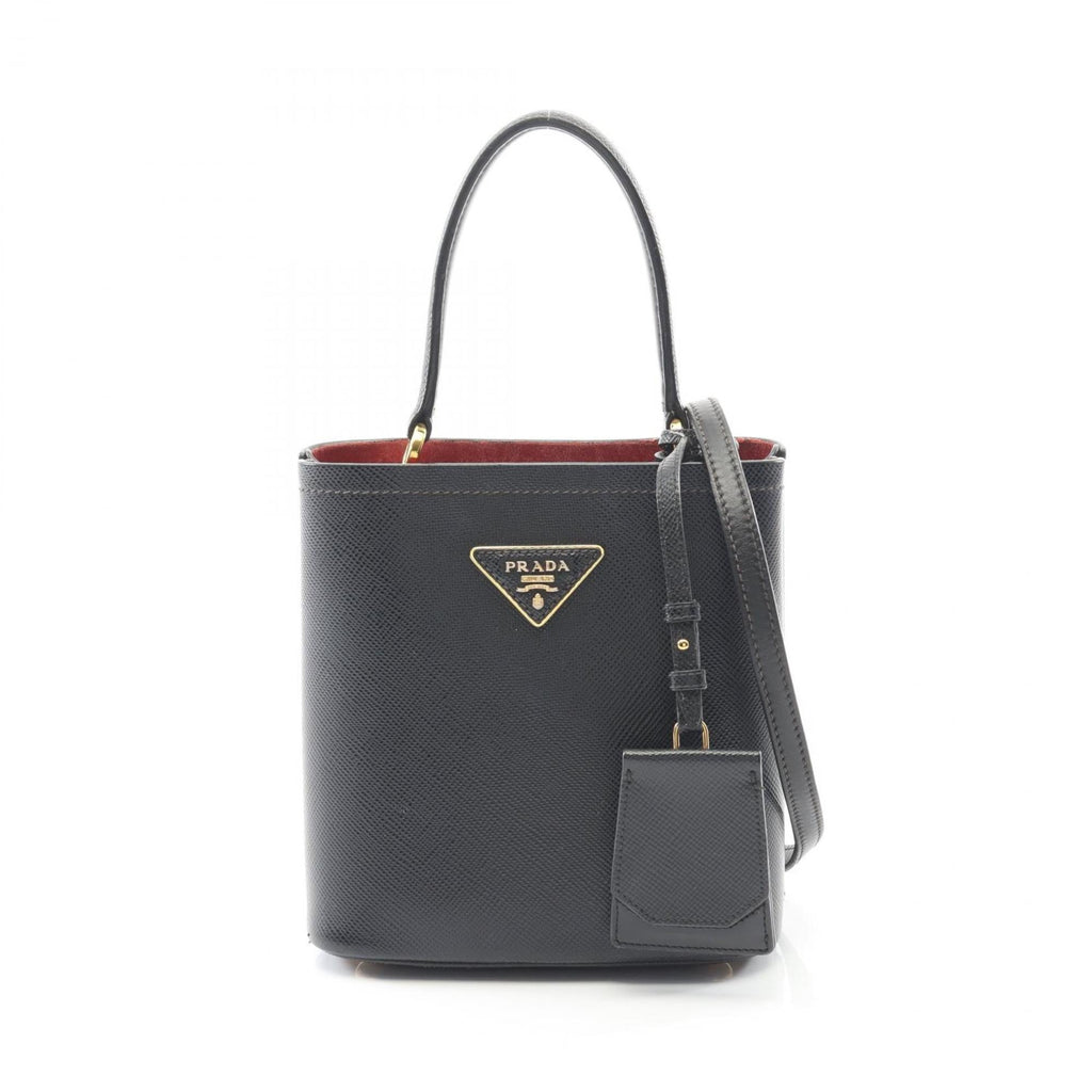 Prada Saffiano Black Leather Handbag (Pre-Owned)