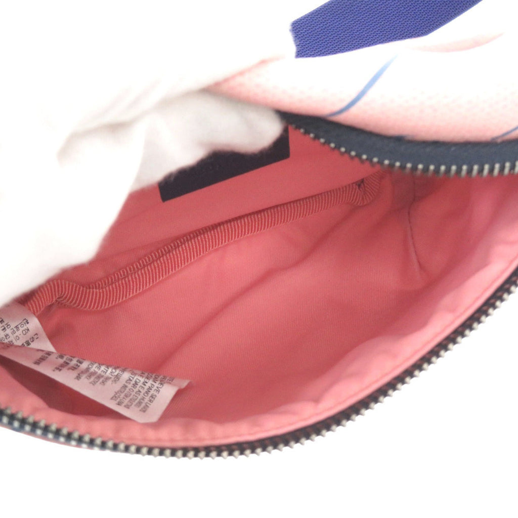 Gucci Blue Pink Leather Fanny Pack Sling Bag (Pre-Owned)