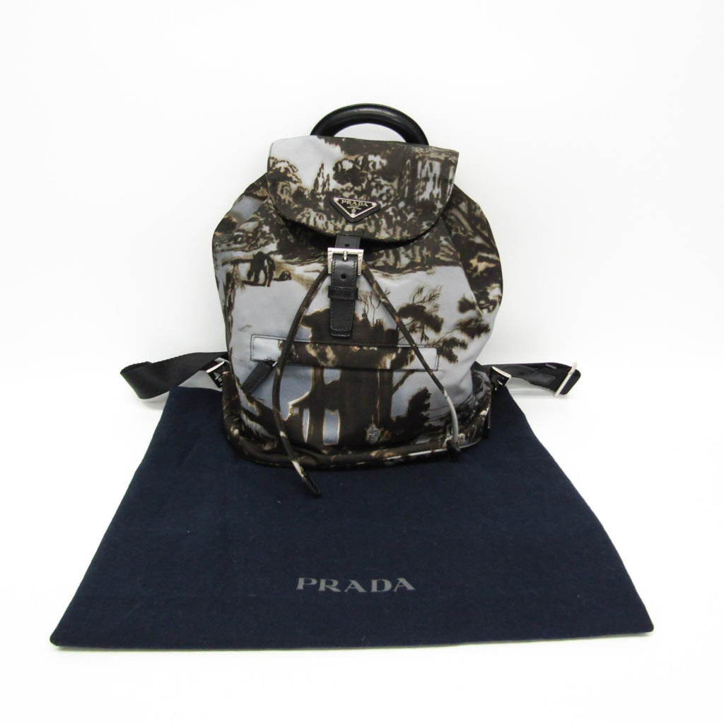 Prada Camouflage Backpack Tessuto Multicolour Nylon Backpack Bag (Pre-Owned)