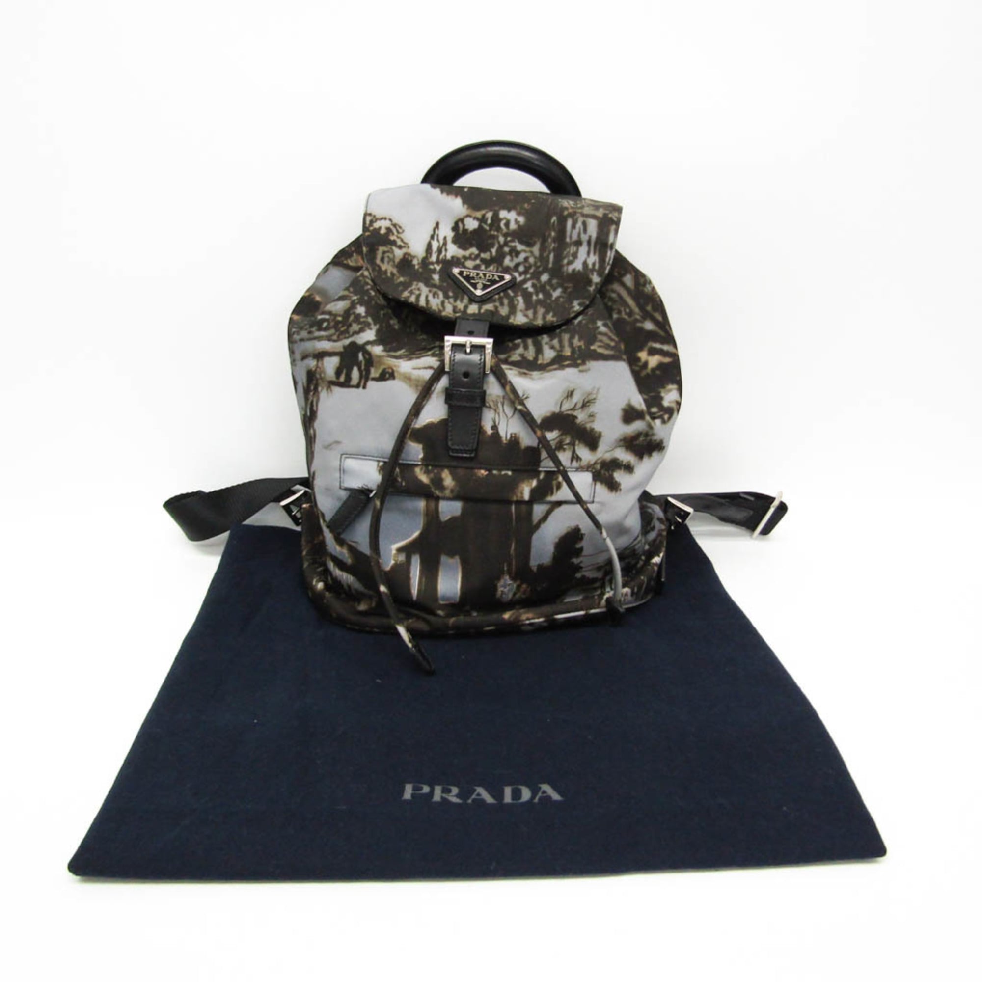 Prada Camouflage Backpack Tessuto Multicolour Nylon Backpack Bag (Pre-Owned)