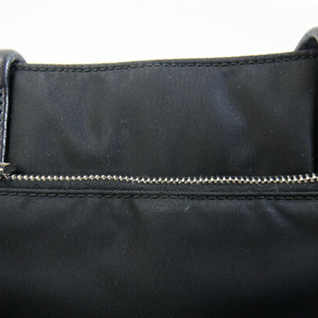 Prada Black Nero Nylon Leather Handbag (Pre-Owned)