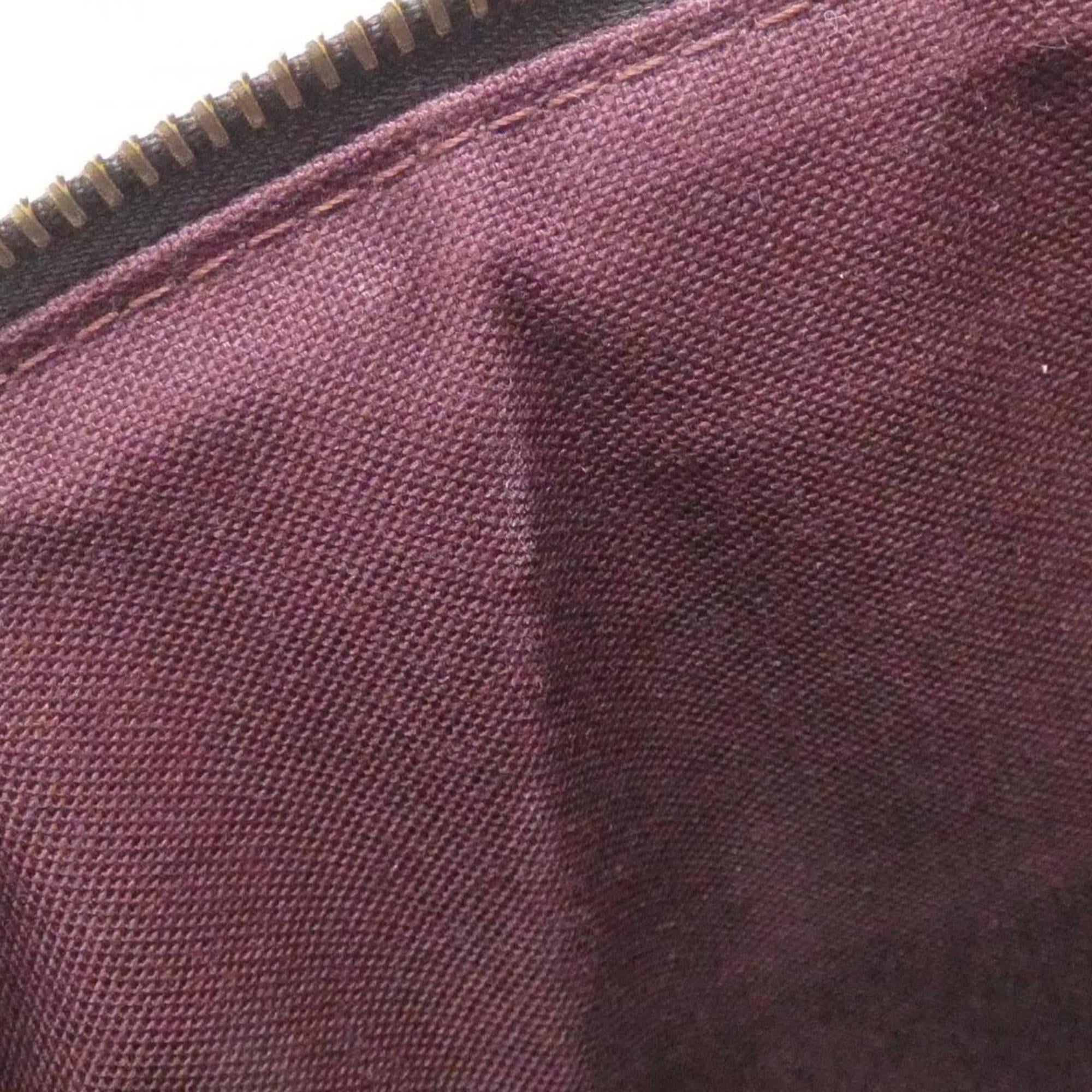 Louis Vuitton Monogram Marron Coated Canvas Handbag (Pre-Owned)