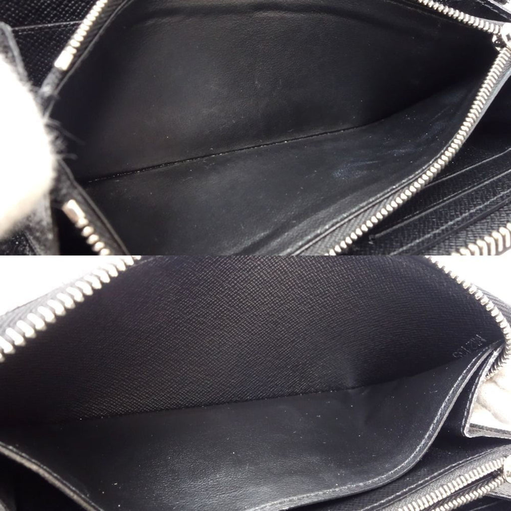 Louis Vuitton Noir Leather Coin Purse/Coin Case (Pre-Owned)