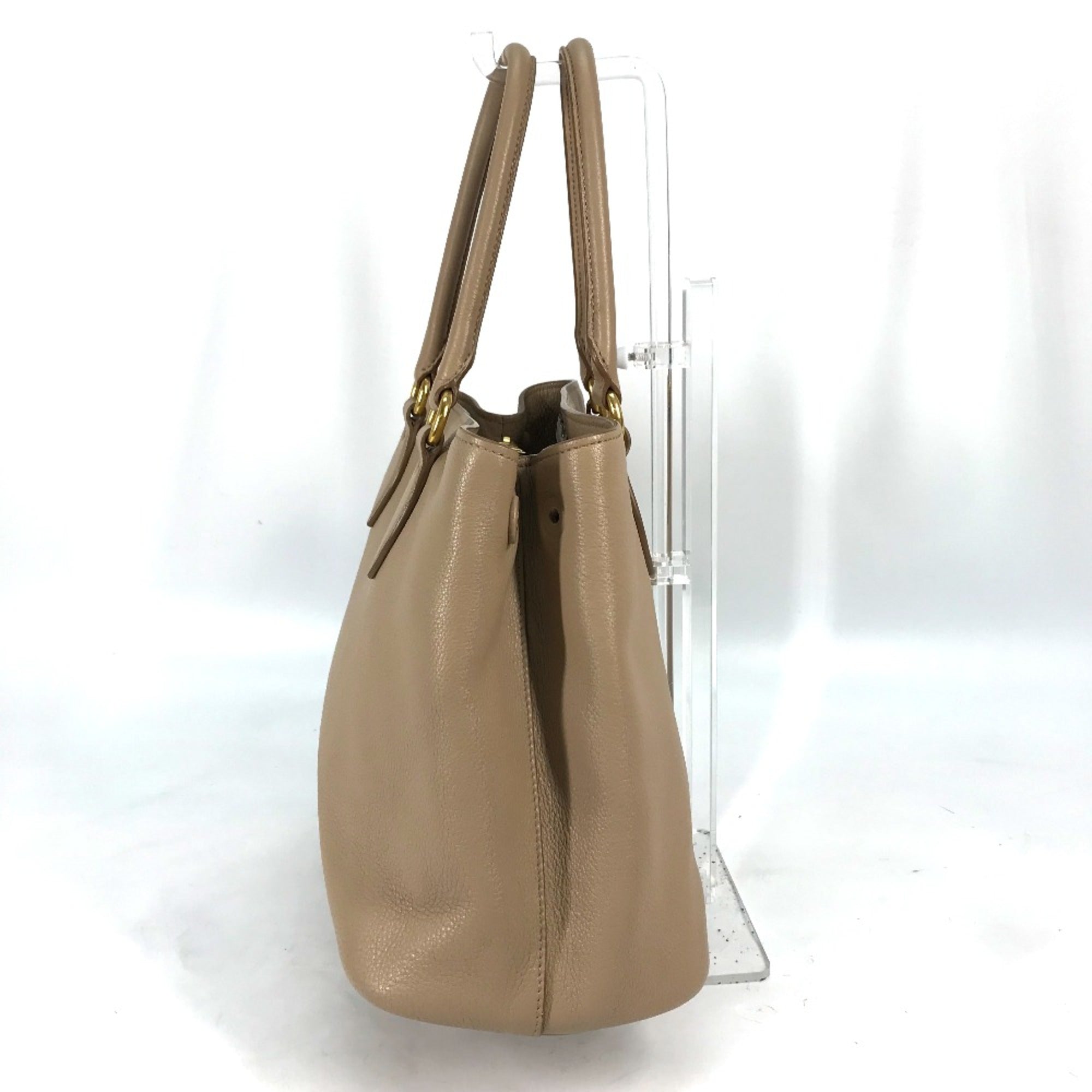 Prada Beige Leather Handbag (Pre-Owned)