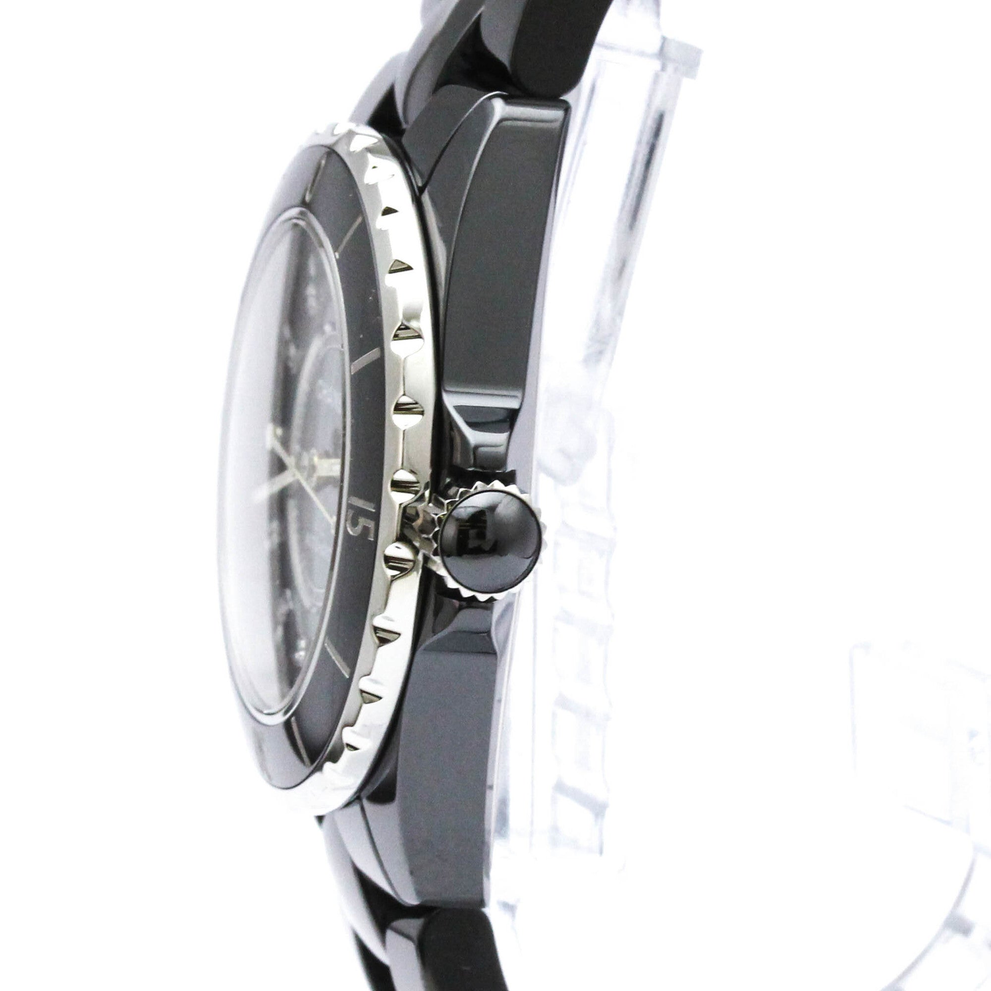 Chanel J12 Automatic Watch Ceramic And Stainless Steel With Diamond Markers Watch (Pre-Owned)