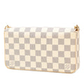 Louis Vuitton White Pvc Leather Pochette Shoulder Bag (Pre-Owned)