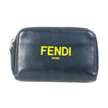 Fendi Black Yellow Leather Coin Purse/Coin Case (Pre-Owned)