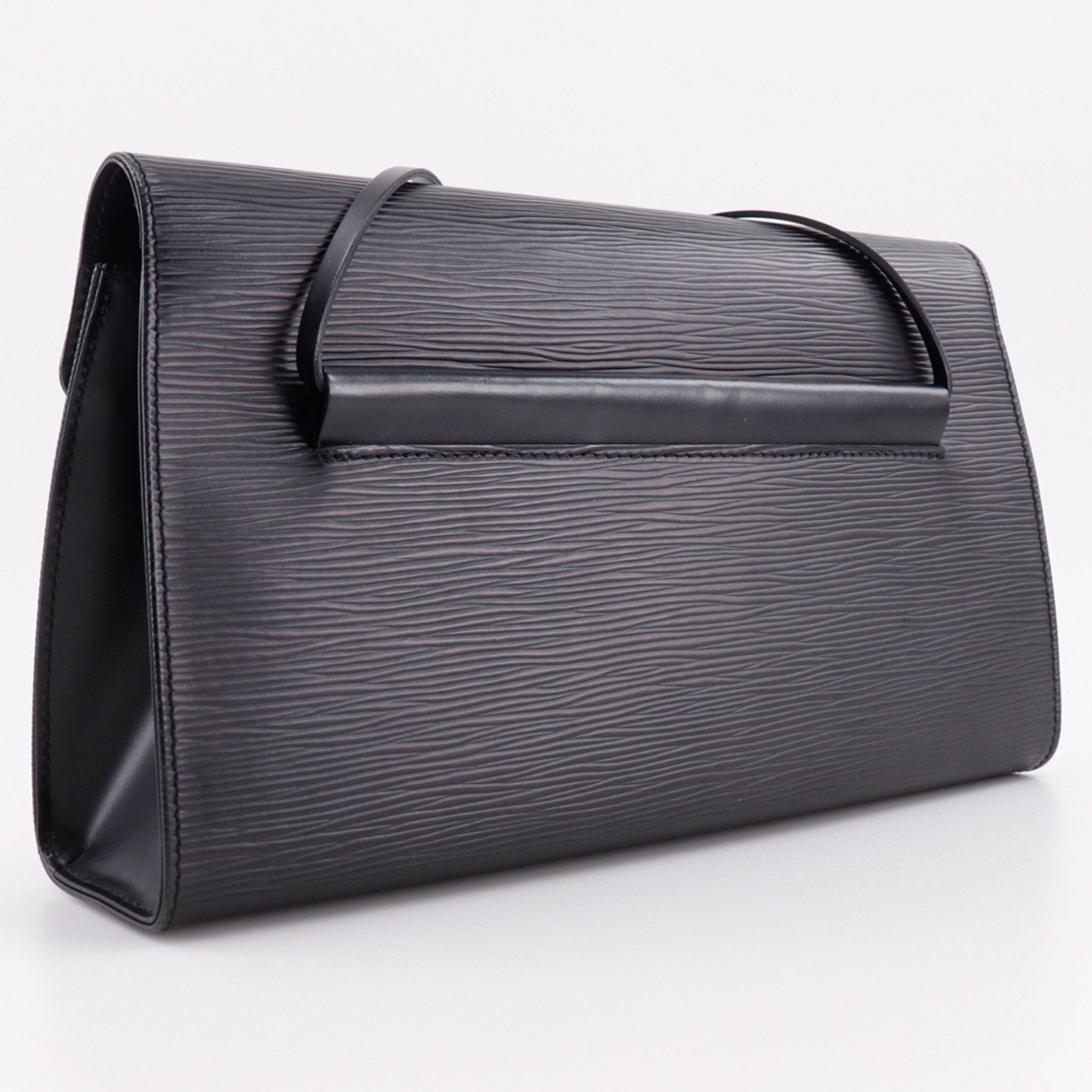 Louis Vuitton Black Noir Epi Leather Shoulder Bag (Pre-Owned)