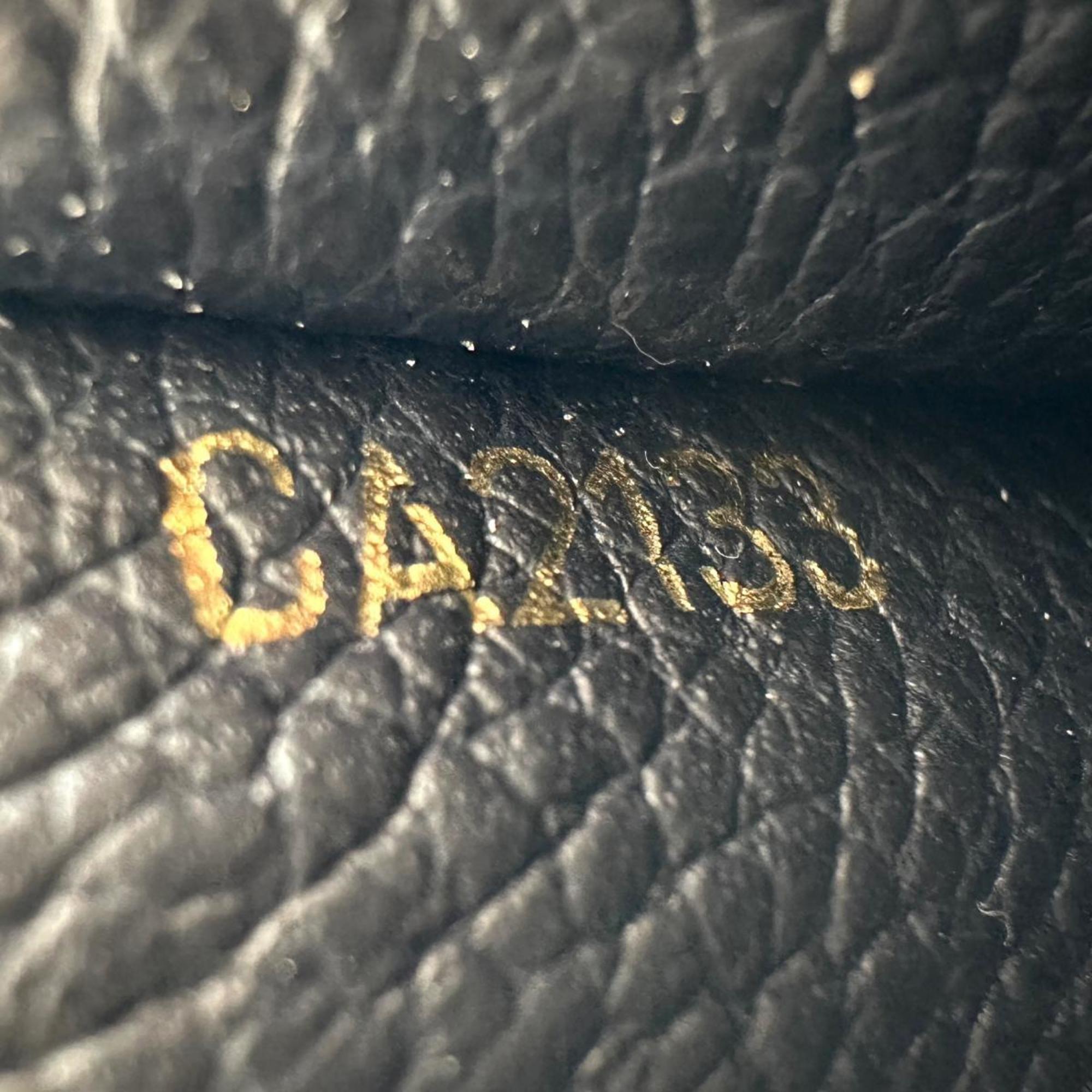 Louis Vuitton Infini Navy Monogram Empreinte Long Wallet (Tri-Fold) (Pre-Owned)