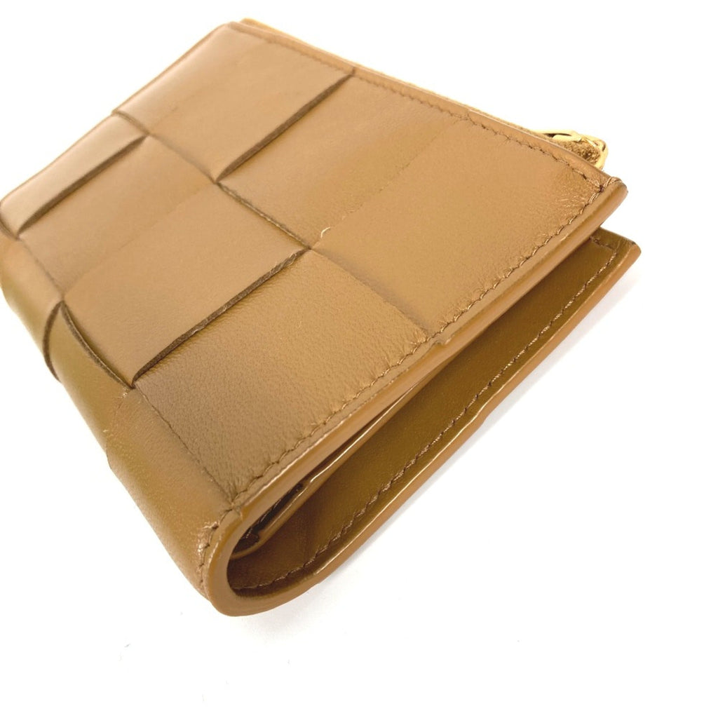 Bottega Veneta Beige Leather Wallet (Bi-Fold) (Pre-Owned)