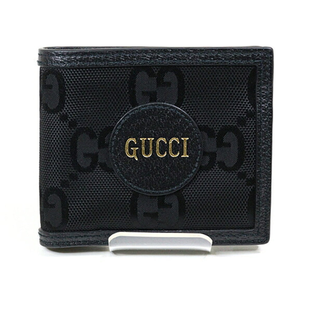 Gucci Black Nylon Leather Wallet (Bi-Fold) (Pre-Owned)