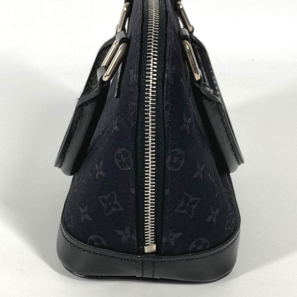 Louis Vuitton Black Noir Satin Leather Handbag (Pre-Owned)