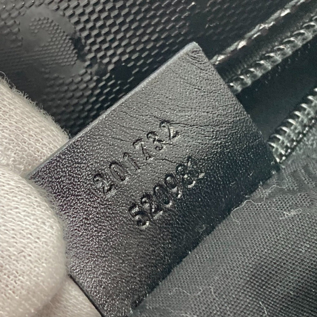 Gucci Black Gg Imprimé Messenger Bag Shoulder Bag (Pre-Owned)