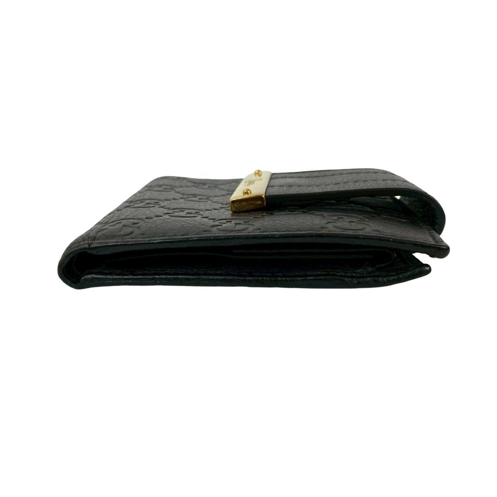 Gucci Black Leather Wallet (Bi-Fold) (Pre-Owned)
