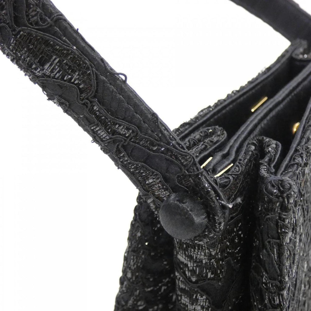 Chanel Black Satin Handbag (Pre-Owned)