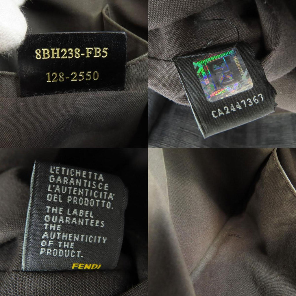 Fendi Zucchino Black Zucchino Tote Bag (Pre-Owned)