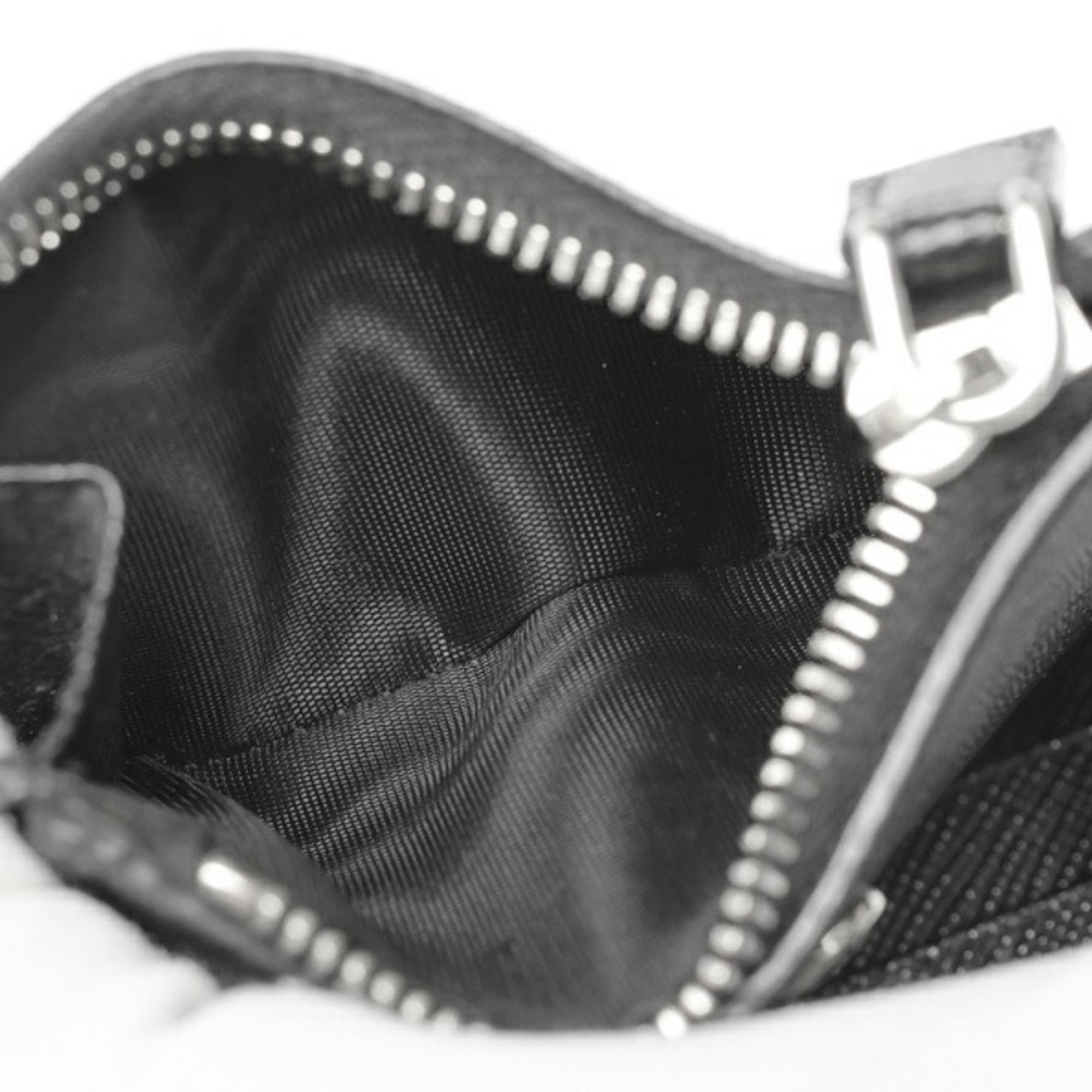 Prada Black Saffiano Triangle Wallet (Bi-Fold) (Pre-Owned)