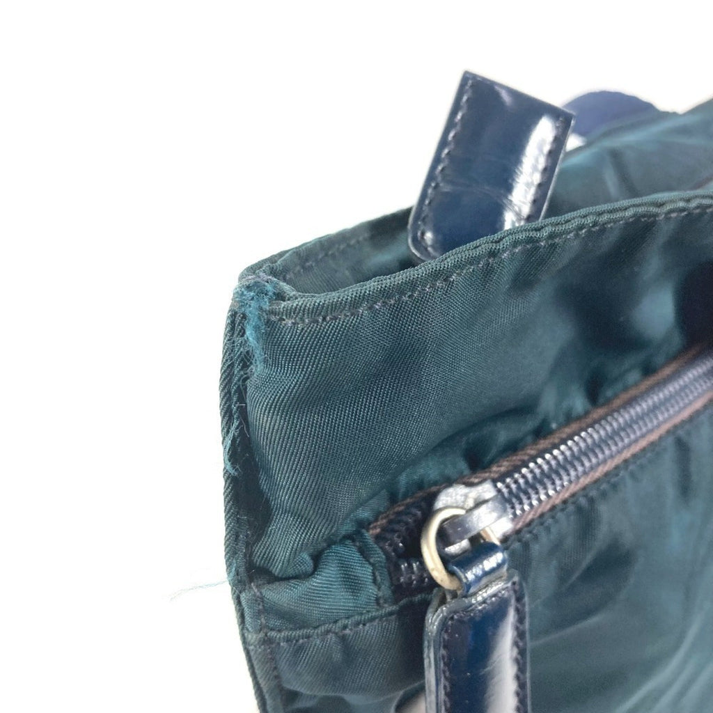 Prada Blue Nylon Shoulder Bag (Pre-Owned)