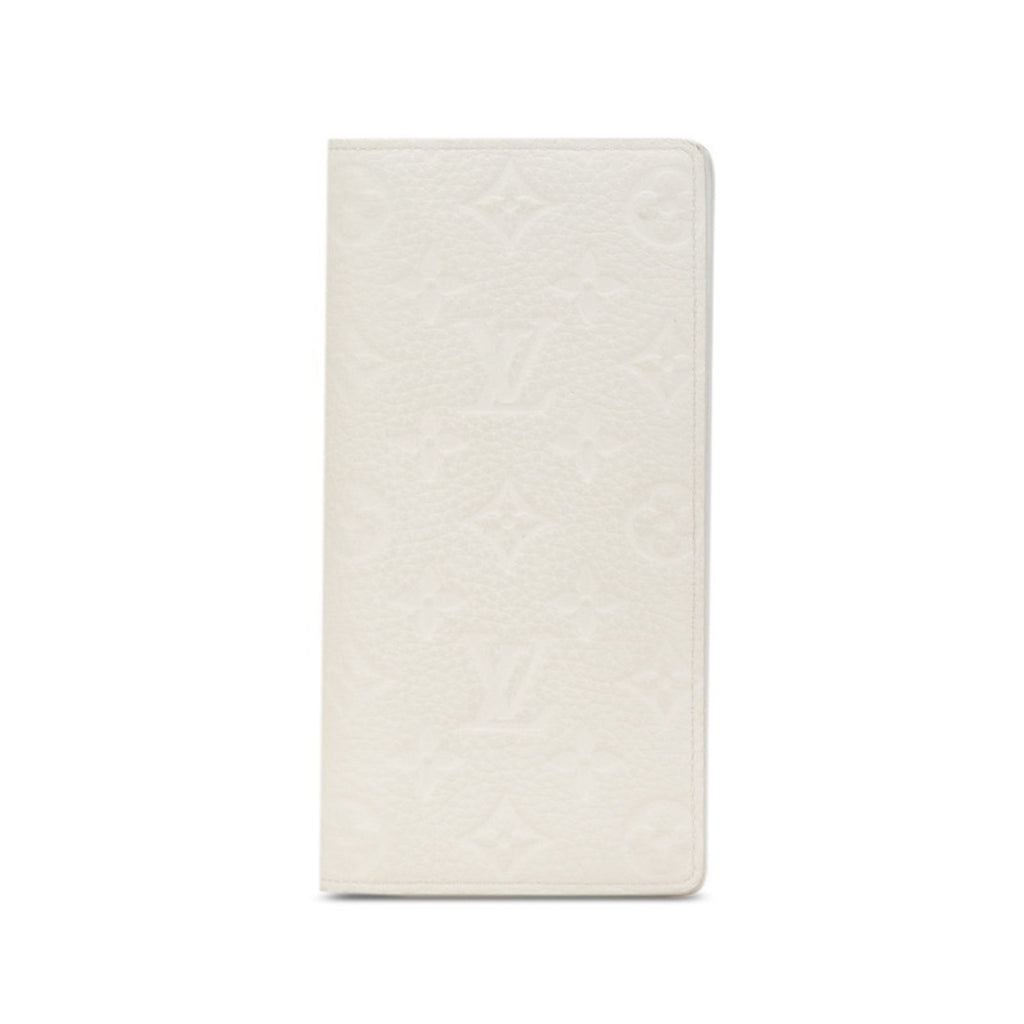 Louis Vuitton White Leather Long Wallet (Bi-Fold) (Pre-Owned)