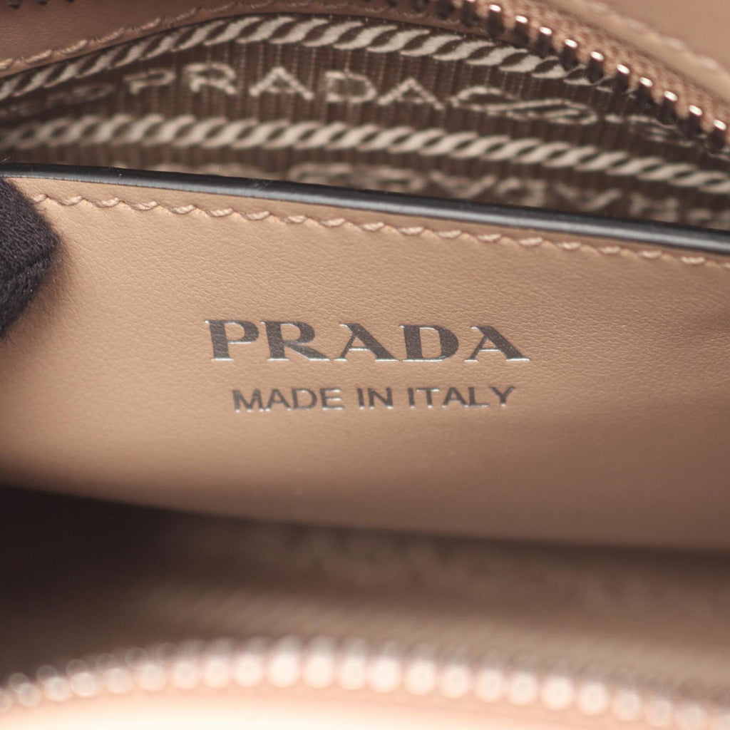 Prada Beige Saffiano Triangle Handbag (Pre-Owned)