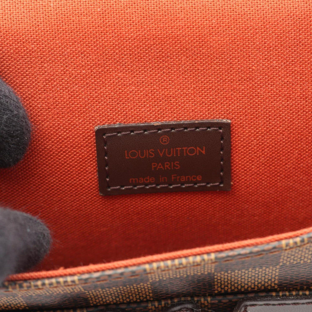 Louis Vuitton Damier Brown Ebene Coated Canvas Leather Shoulder Bag (Pre-Owned)
