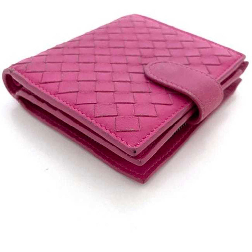Bottega Veneta Pink Leather Wallet (Bi-Fold) (Pre-Owned)