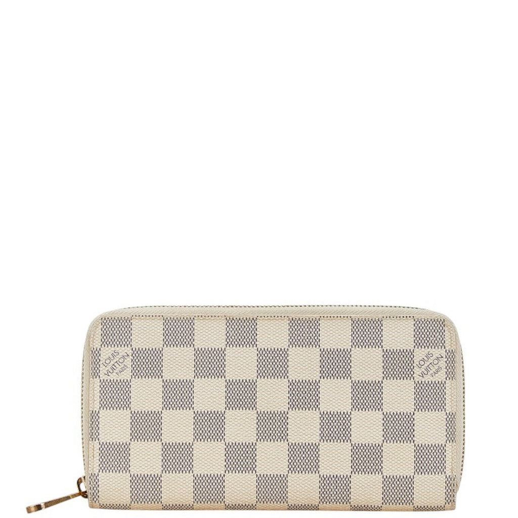 Louis Vuitton White Damier Azur Long Wallet (Bi-Fold) (Pre-Owned)