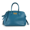 Louis Vuitton Blue Leather Shoulder Bag Tote Bag (Pre-Owned)