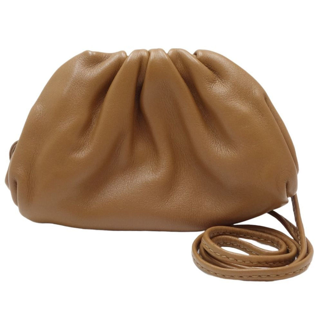 Bottega Veneta Brown Leather Pochette Pouch (Pre-Owned)