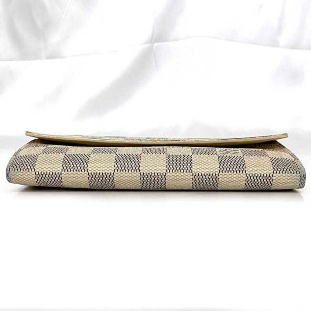 Louis Vuitton Damier Azur Gray White Damier Canvas Long Wallet (Bi-Fold) (Pre-Owned)