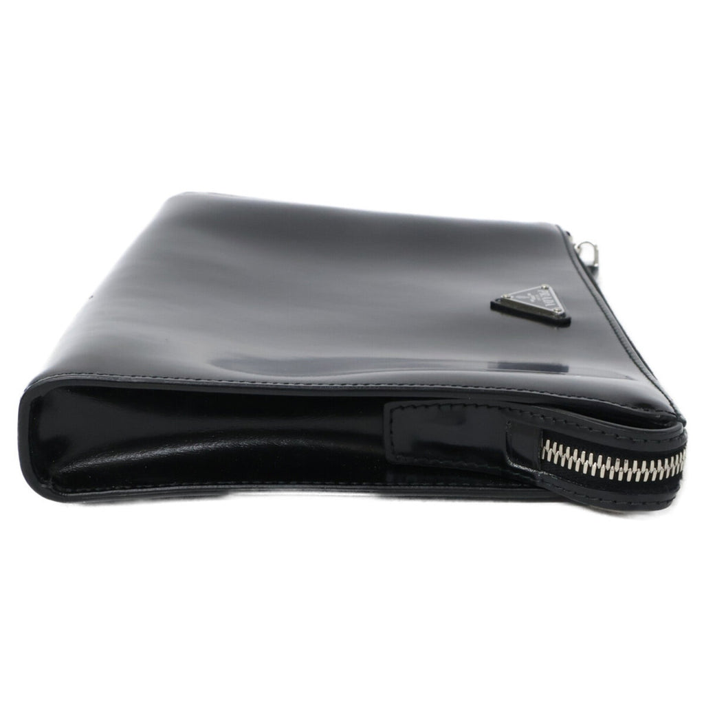 Prada Black Leather Clutch Bag (Pre-Owned)