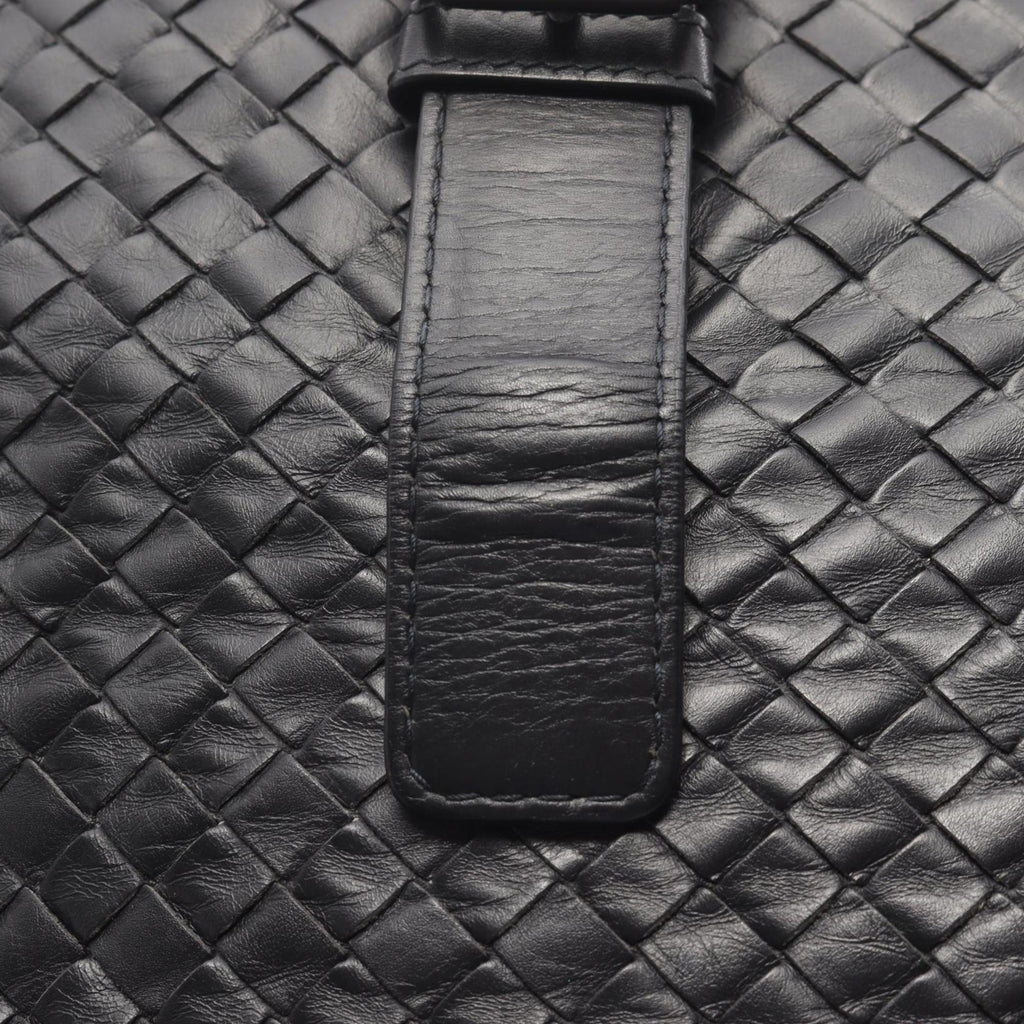 Bottega Veneta Black Leather Handbag Tote Bag (Pre-Owned)