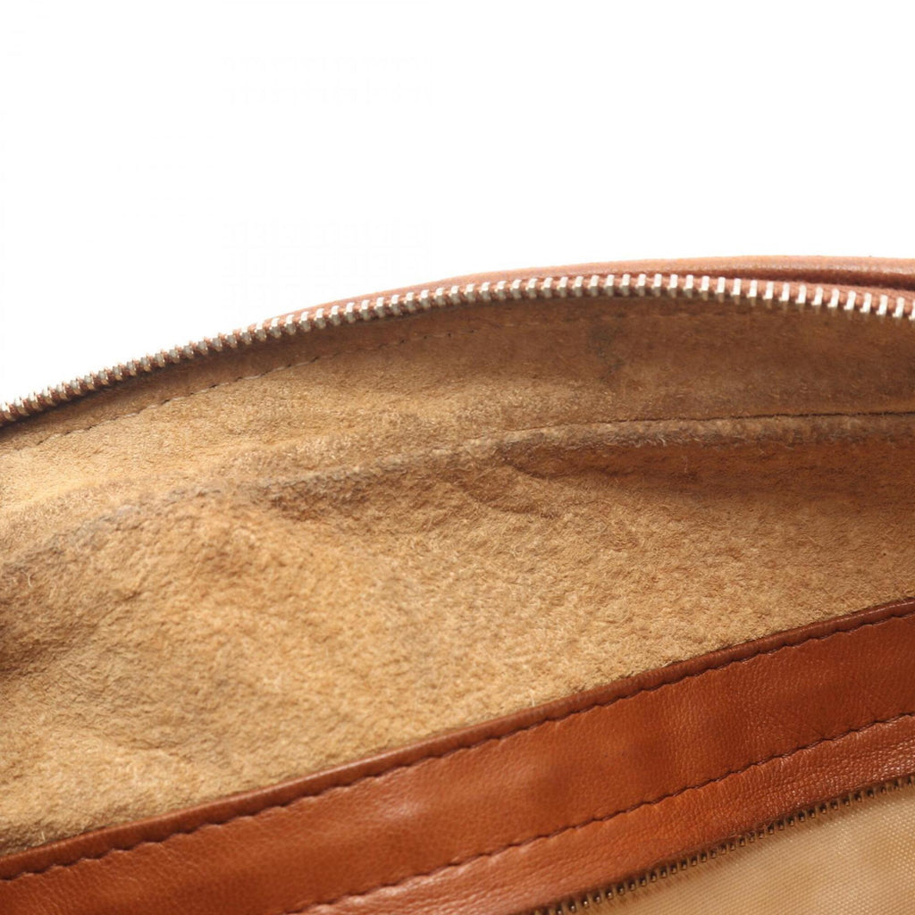 Bottega Veneta Brown Leather Handbag Shoulder Bag (Pre-Owned)
