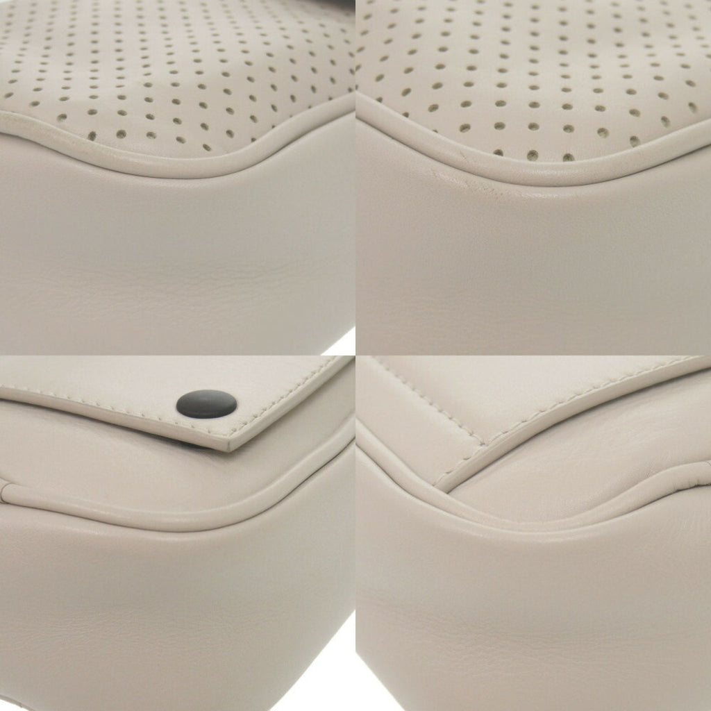 Bottega Veneta Ivory Leather Shoulder Bag (Pre-Owned)