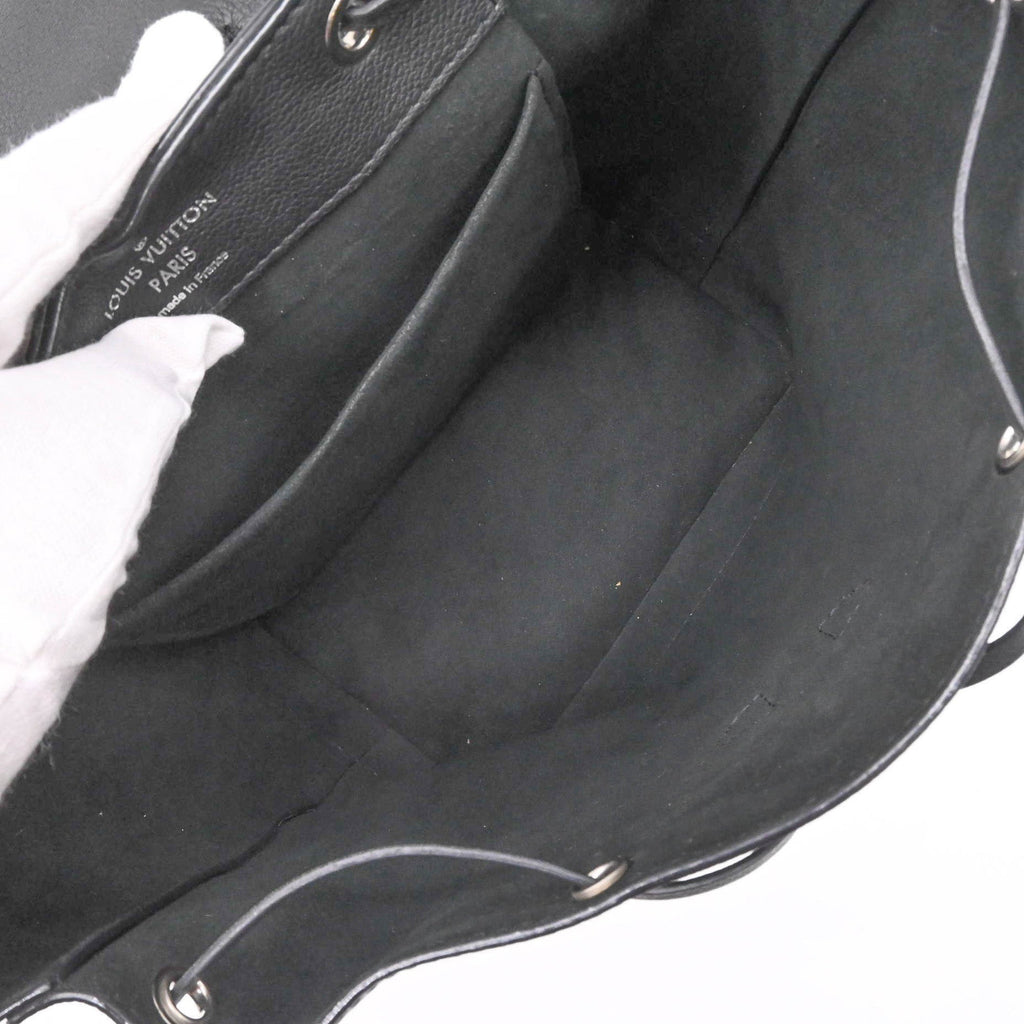 Louis Vuitton Black Leather Backpack (Pre-Owned)