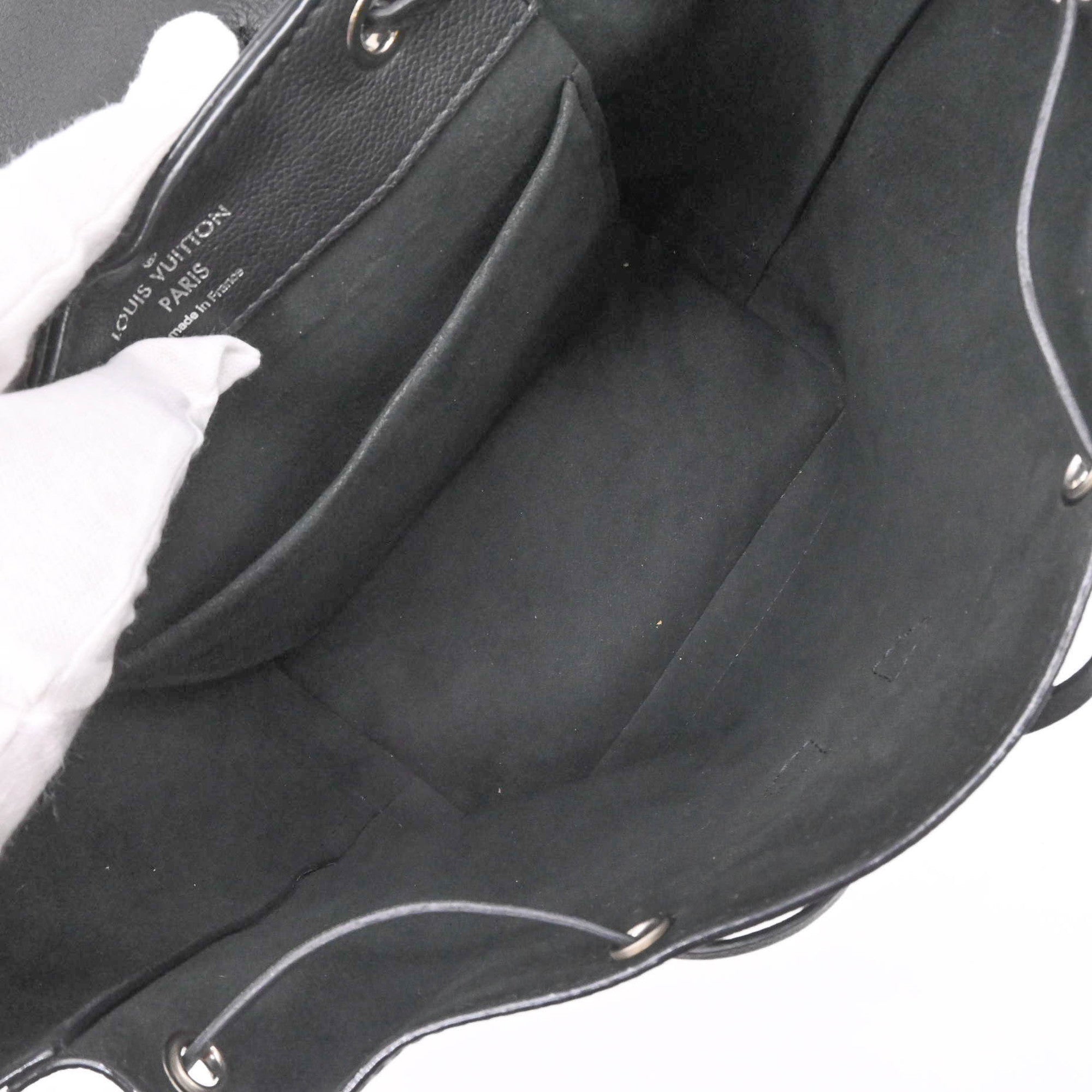Louis Vuitton Black Leather Backpack (Pre-Owned)