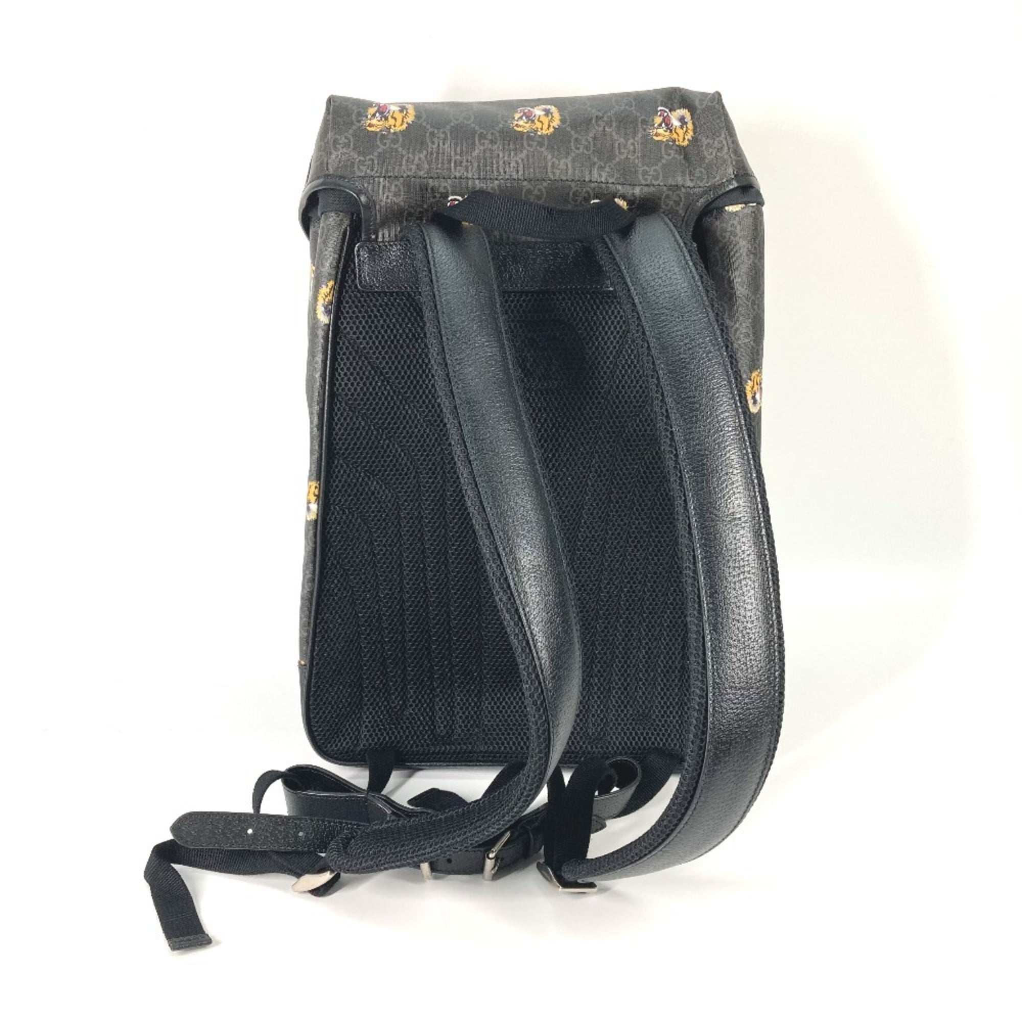 Gucci Black Gg Supreme Backpack (Pre-Owned)