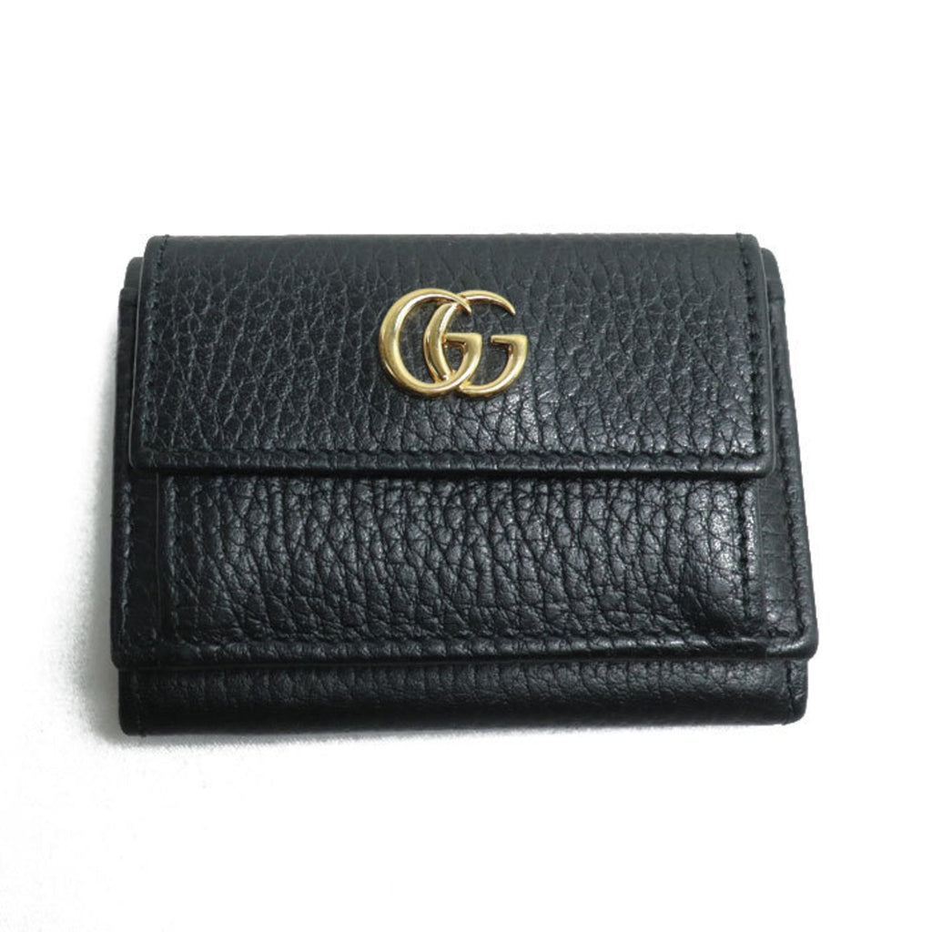 Gucci Black Leather Wallet (Tri-Fold) (Pre-Owned)