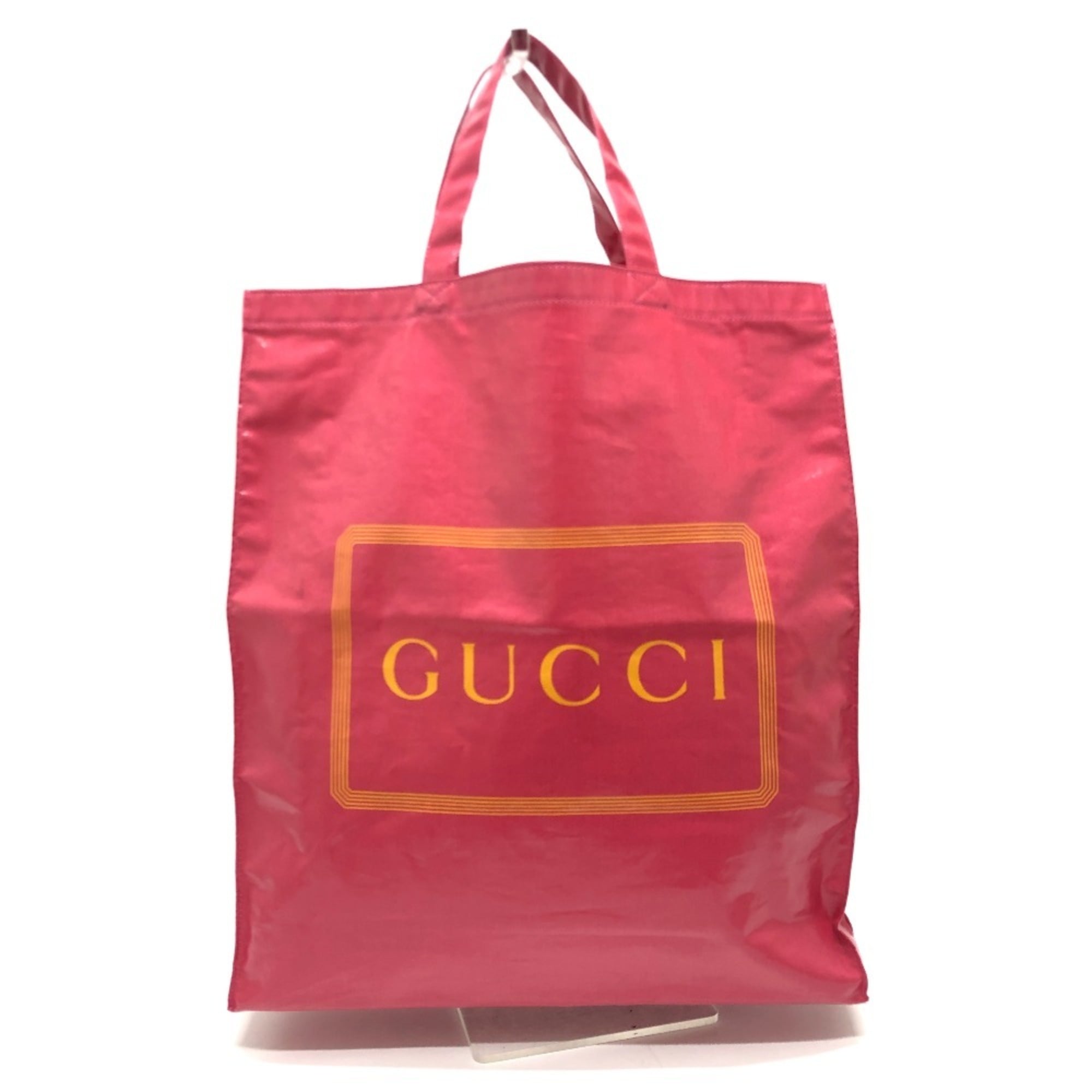 Gucci Pink Coated Canvas Handbag Tote Bag (Pre-Owned)