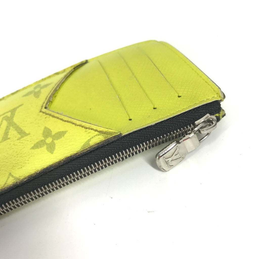 Louis Vuitton Taigarama Yellow Monogram Taiga Leather Coin Purse/Coin Case (Pre-Owned)