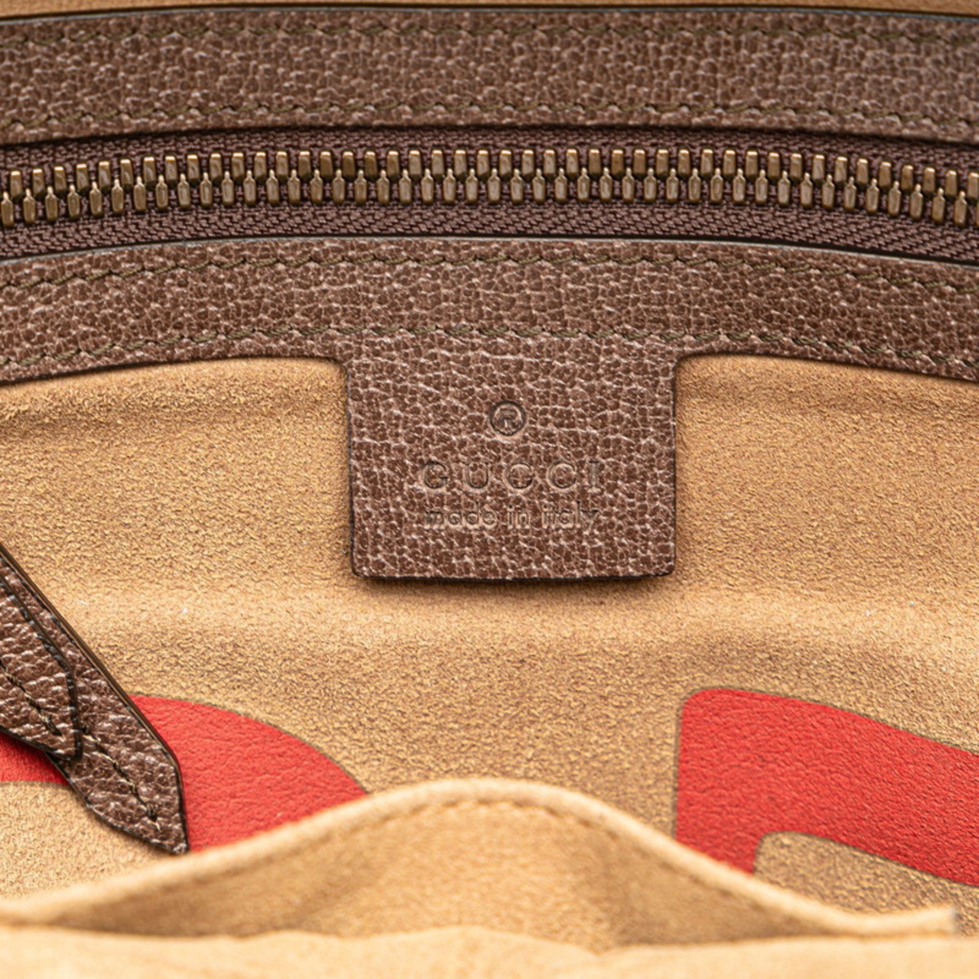 Gucci Beige Brown Multi-Color Pvc Leather Backpack (Pre-Owned)