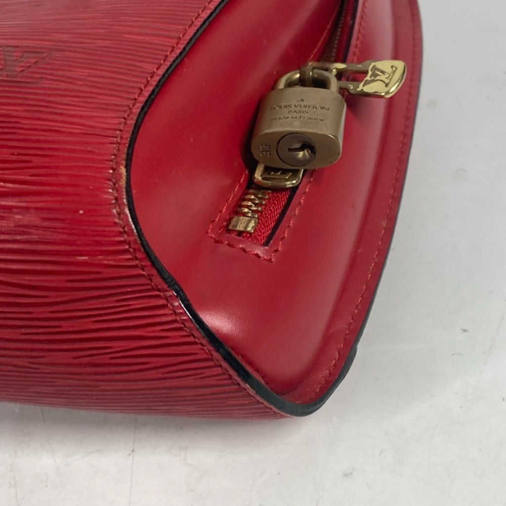 Louis Vuitton Red Color Epi Leather Backpack (Pre-Owned)