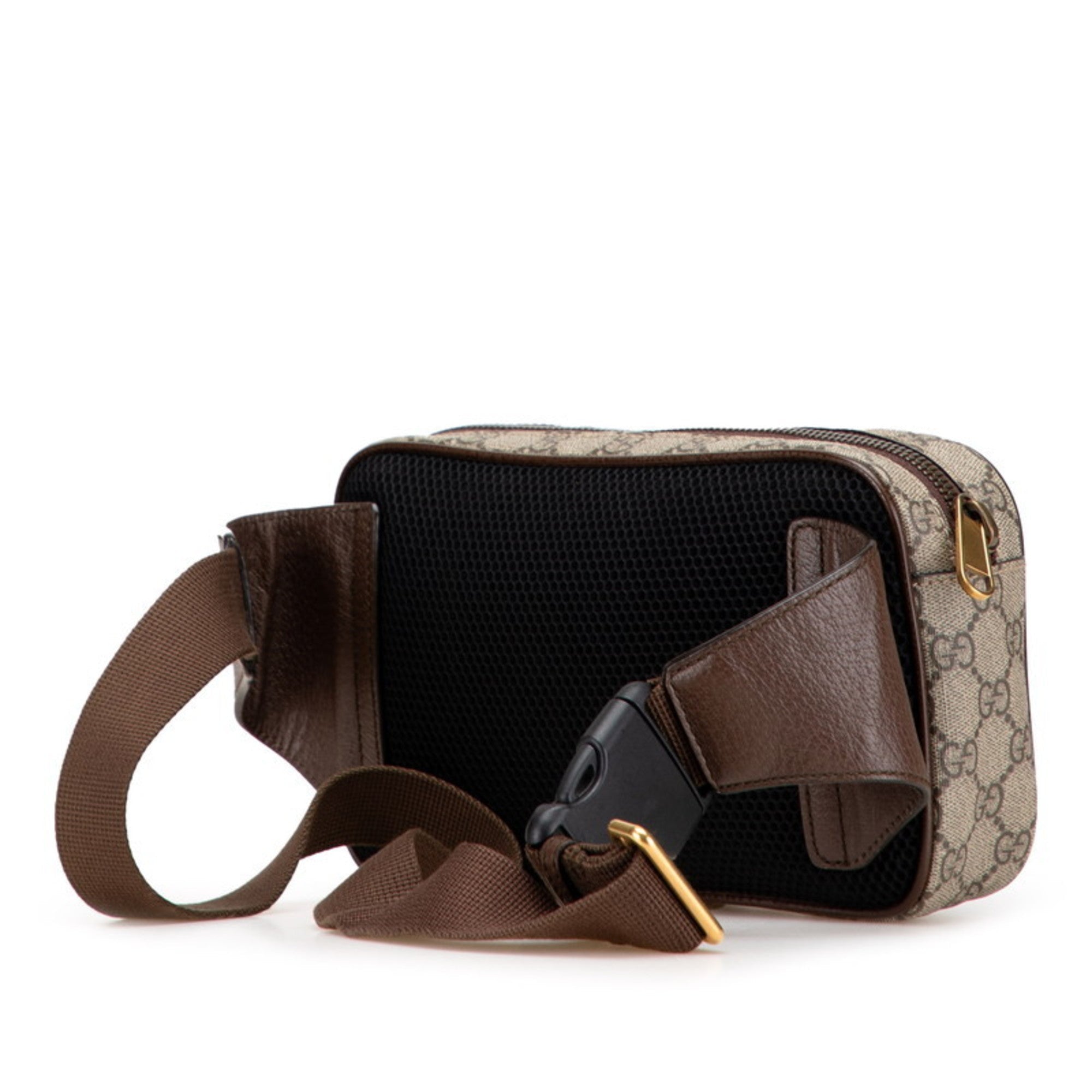 Gucci Beige Brown Pvc Leather Sling Bag (Pre-Owned)