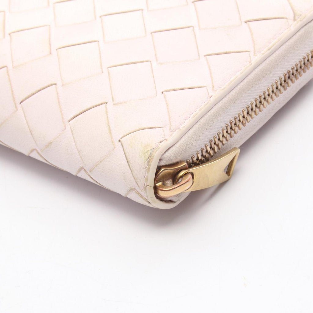 Bottega Veneta Pink Intrecciato Long Wallet (Bi-Fold) (Pre-Owned)