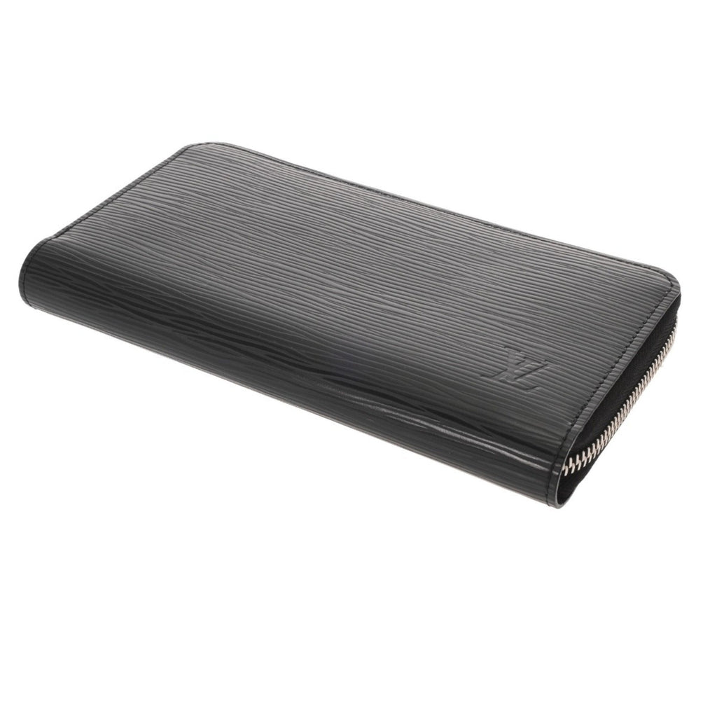 Louis Vuitton Noir Leather Long Wallet (Bi-Fold) (Pre-Owned)